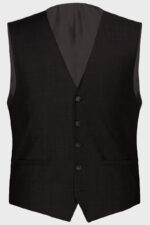 CARL GROSS modern fit fekete öltöny mellény 70-060N0-90