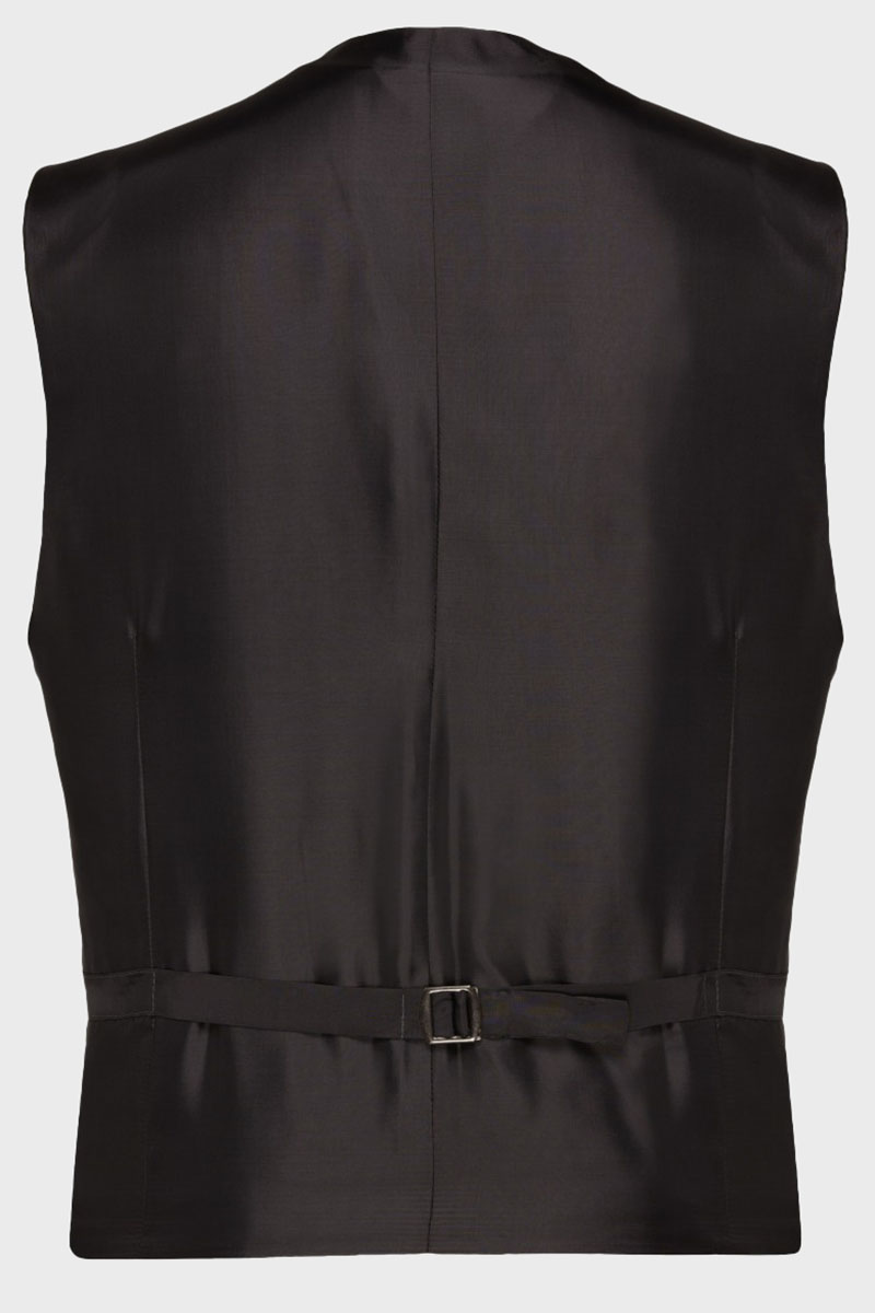 CARL GROSS modern fit fekete öltöny mellény hátoldal 70-060N0-90