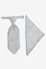 Manzetti hajnalkék francia nyakkendő és díszzsebkendő 9442-14