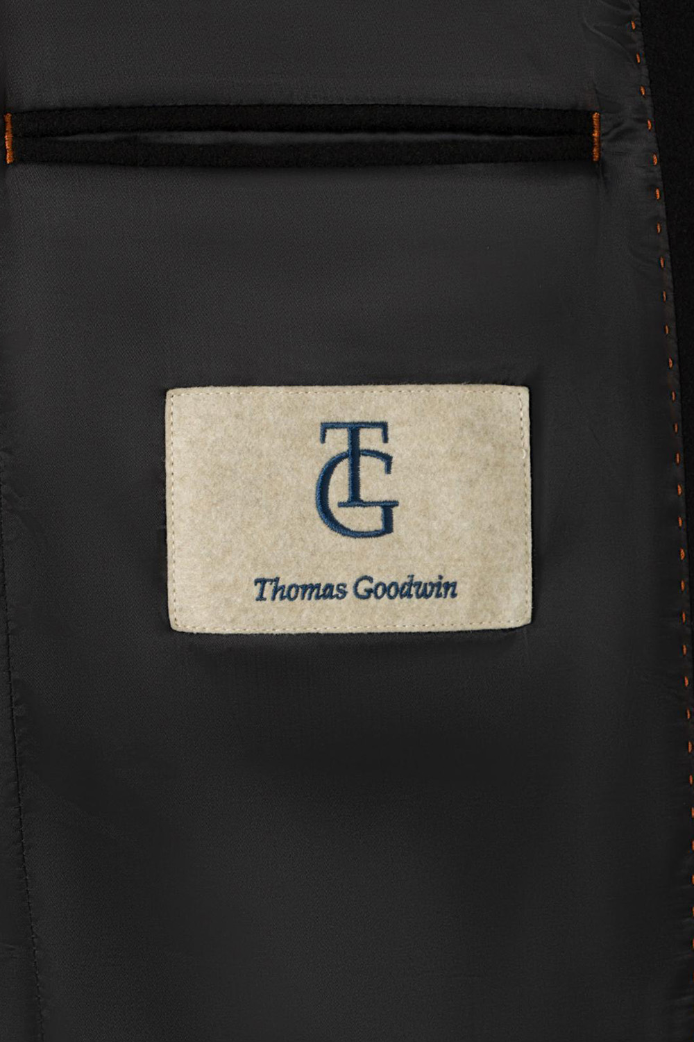 Thomas Goodwin fekete szövetkabát belső zseb 5950-3391 0790