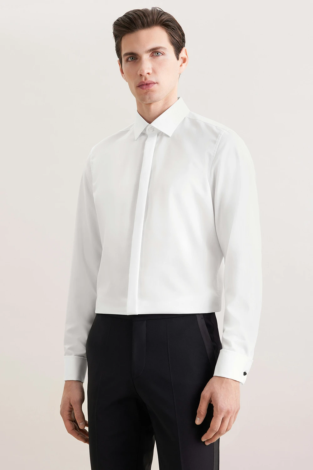 Vasalásmentes Seidensticker slim fit fehér ing 01.675674-0001
