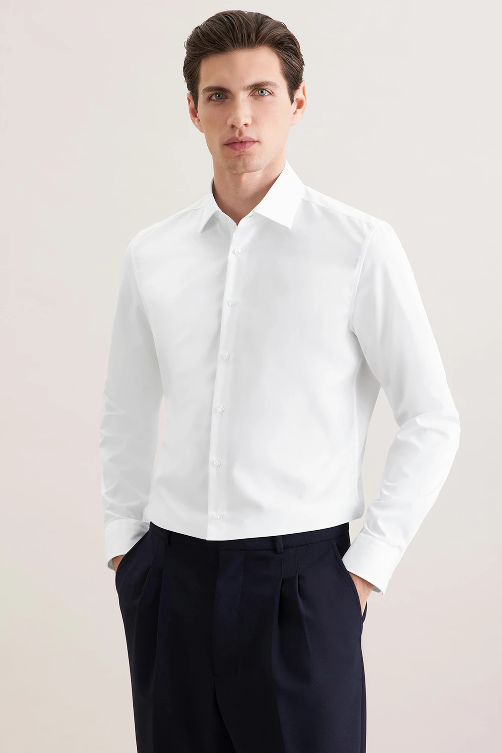 Seidensticker slim fit fehér ing 01.675198-0001