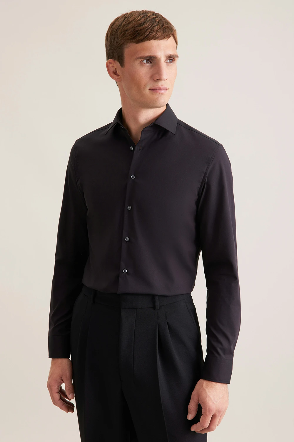 Seidensticker slim fit fekete ing 01.675198-0039