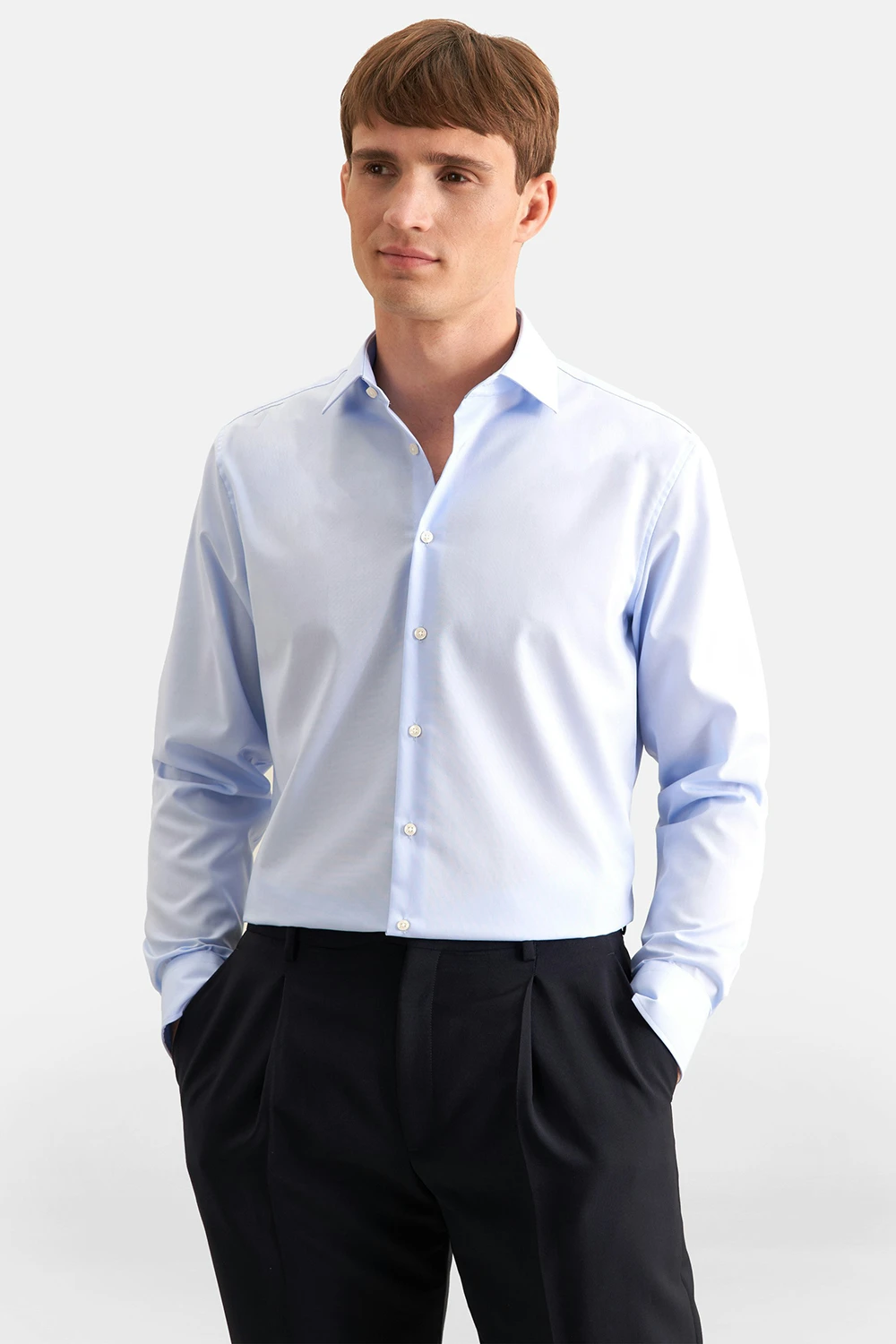 Seidensticker slim fit világoskék ing 01.675198-0014