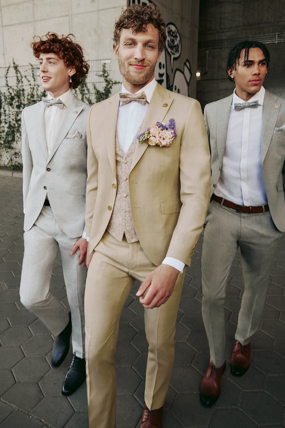 WILVORST slim fit bézs esküvői öltöny 461109/82